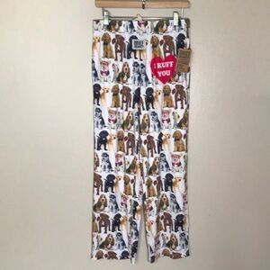NEW Brief Insanity Dog Print Pajama Lounge Pants